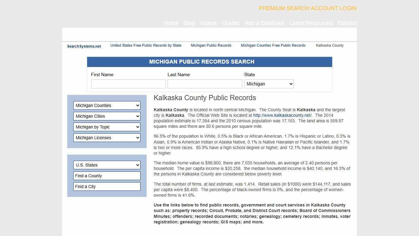 Kalkaska County Criminal and Public Records