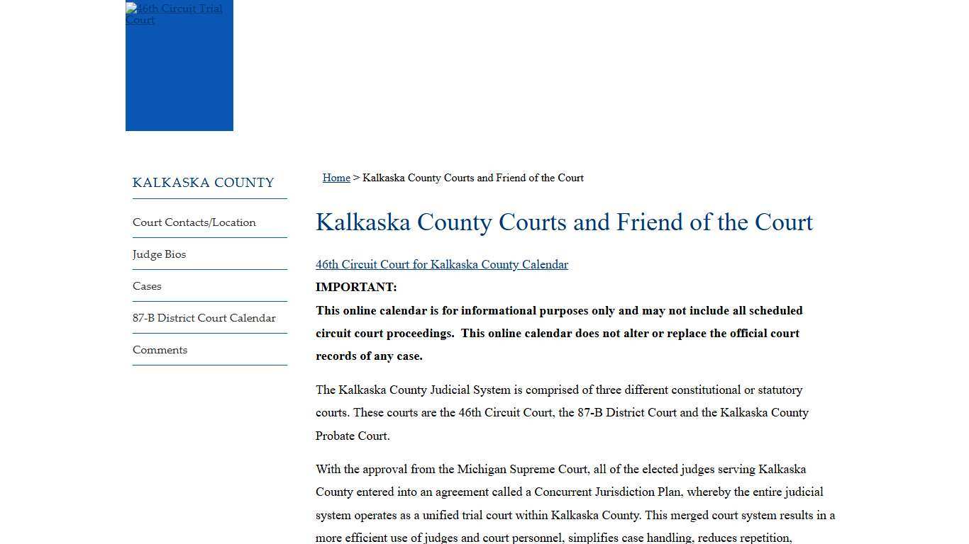 Kalkaska County Friend of the Court